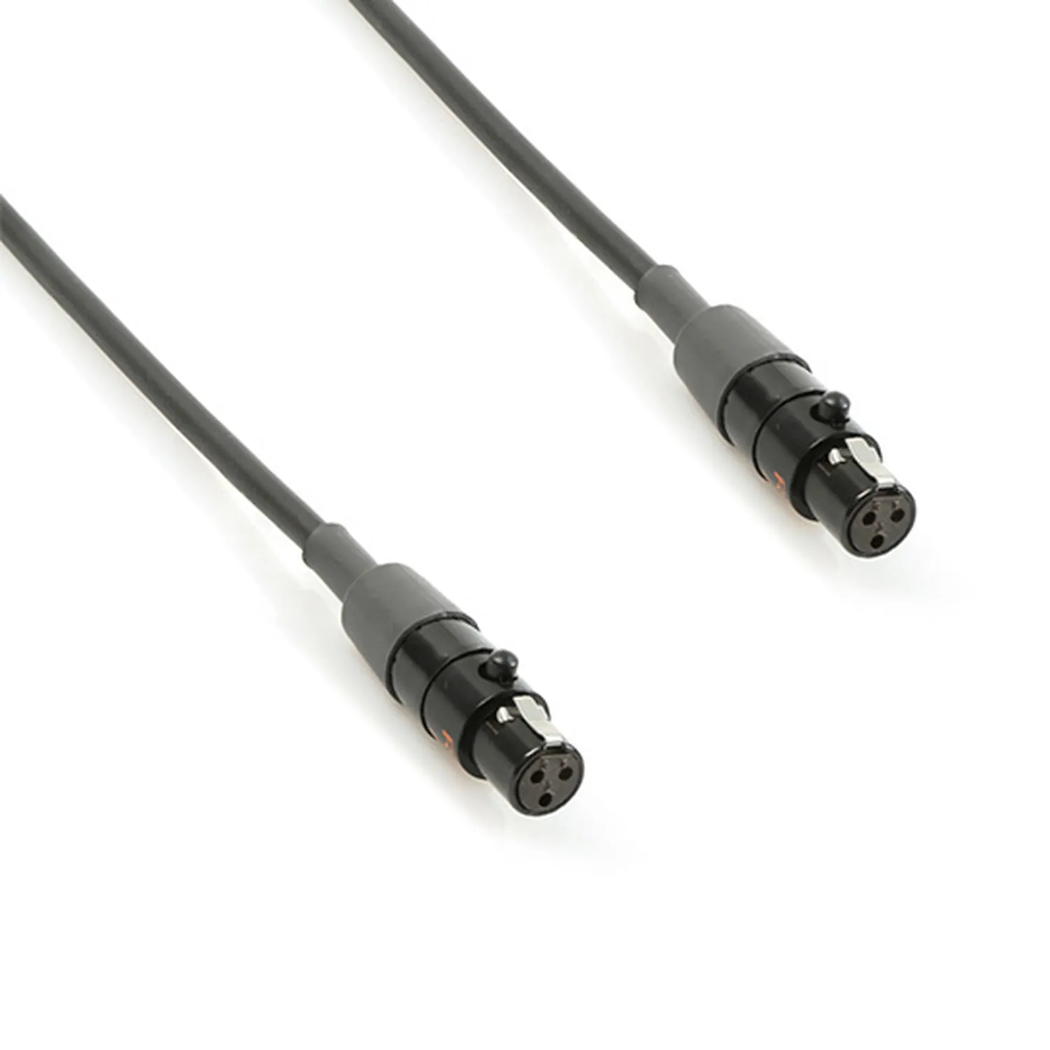 Remote Audio CAT3FL24 Balanced Jumper Cable TA3F to TA3F (2 ft): The 2 ft jumper with its two TA3F plugs.