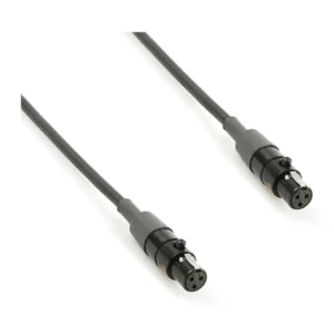 Remote Audio CAT3FL24 Balanced Jumper Cable TA3F to TA3F (2 ft): The 2 ft jumper with its two TA3F plugs.