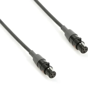 Remote Audio CAT3FL24 Balanced Jumper Cable TA3F to TA3F (2 ft): The 2 ft jumper with its two TA3F plugs.