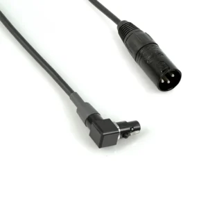 Remote Audio CAT3FRX3M24 Balanced Adapter Cable TA3F to XLR3M: The right-angle TA3F and the XLR3M up close.