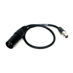 Remote Audio CAT3FX3M12 Balanced Adapter Cable TA3F to XLR3M (12 in): The 12 in adapter cable with TA3F and XLR3M.