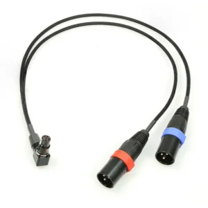 Remote Audio CAT5FR2X3M18 Balanced Stereo Breakout TA5F to (2) XLR3M: The full 18 in cable.