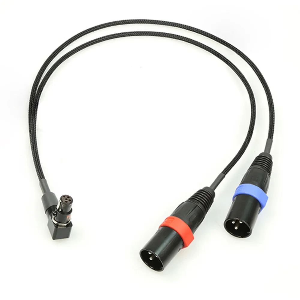 Remote Audio CAT5FR2X3M18 Balanced Stereo Breakout TA5F to (2) XLR3M: The full 18 in cable.