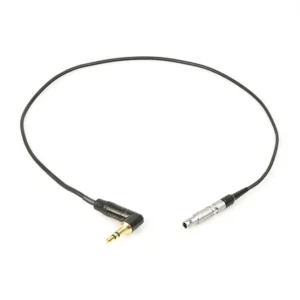 Remote Audio CATC1/8L4M Timecode Adapter Cable 3.5mm to 4-Pin Lemo: The 18 in cable laid out.