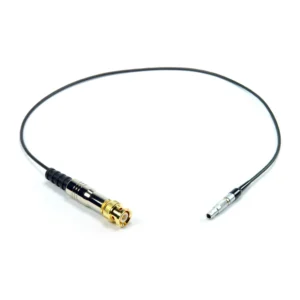 Remote Audio CATCBNCL4M Timecode Adapter for Red Epic and Scarlet: The cable with its BNC plug and 4-pin Lemo-style plug.