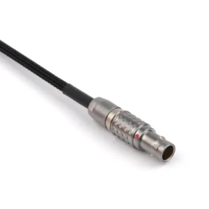 Remote Audio CATCBNCL5M Timecode Adapter Cable BNC to 5-Pin Lemo: The 5-pin Lemo-style plug up close.