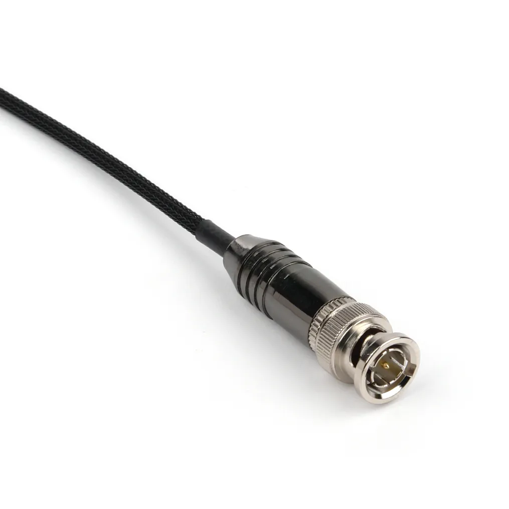 Remote Audio CATCBNCL5M Timecode Adapter Cable BNC to 5-Pin Lemo: The BNC plug up close.