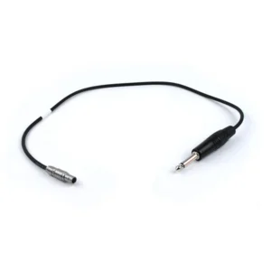 Remote Audio CATCJAM Timecode Adapter Cable 5-Pin Lemo to 1/4 in TS: The 2 ft cable with its 5-pin Lemo-style plug and 1/4 in TS plug.