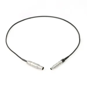Remote Audio CATCL5ML4M Timecode Cable 5-Pin Lemo to 4-Pin Lemo: The whole cable with a Lemo plug at each end.