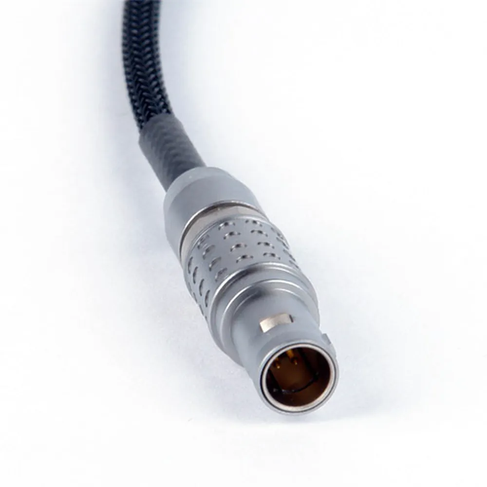 Remote Audio CATCLEMO1/8 Timecode Adapter Cable 5-Pin Lemo to 3.5mm: The 5-pin Lemo-style plug up close.