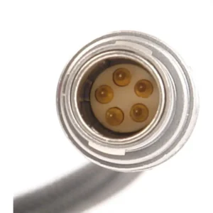 Remote Audio CATCLL Timecode Cable 5-Pin Lemo to 5-Pin Lemo: The 5-pin Lemo-style plug face.