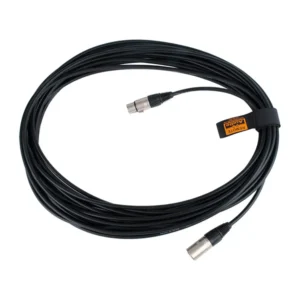 Remote Audio CAX5QN50 Balanced Stereo XLR Cable XLR5F to XLR5M (50 ft): The 50 ft cable coiled with its XLR5 ends.