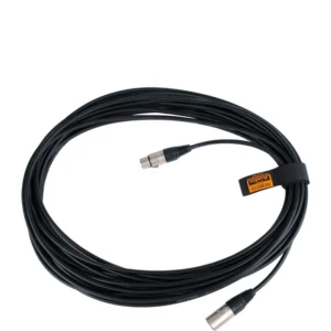 Remote Audio CAX5QN50 Balanced Stereo XLR Cable XLR5F to XLR5M: The 50 ft cable coiled with its XLR5 ends.