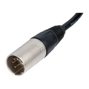 Remote Audio CAX5QN50 Balanced Stereo XLR Cable XLR5F to XLR5M (50 ft): The XLR5M plug up close.