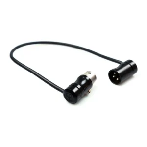Remote Audio CAXJ12LPMF Low Profile Jumper Cable XLR3F to XLR3M: The jumper with its low-profile XLR3F and XLR3M.