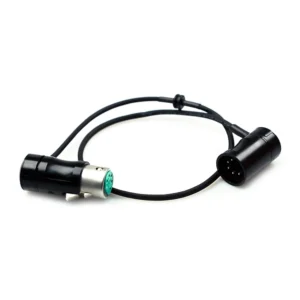 Remote Audio CAXJB5PLPMF Balanced Low Profile Jumper XLR5F to XLR5M: The jumper with its low-profile XLR5F and XLR5M.