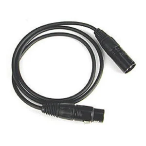 Remote Audio CAXLRQN3 Balanced Mic Cable XLR3F to XLR3M (3 ft): The 3 ft cable with its XLR3F and XLR3M.