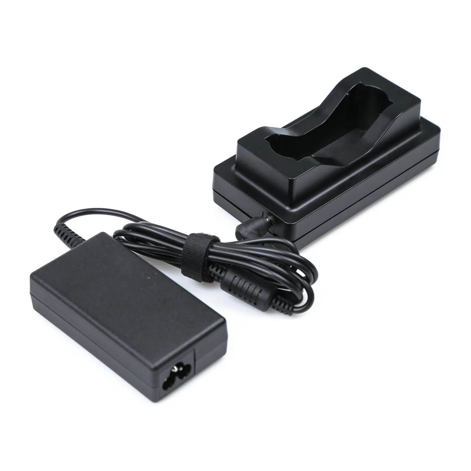 Remote Audio HIQCH1 Hi-Q Single-Bay Battery Charger: HIQCH1 charger with its power supply.