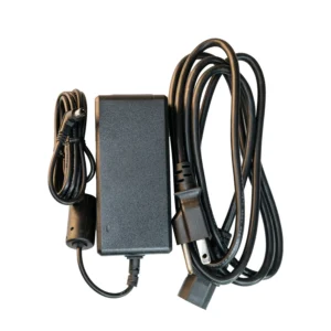 Remote Audio HIQCHPS 24 V Power Supply for Hi-Q Battery Chargers: The power supply with its DC cable and AC cord.