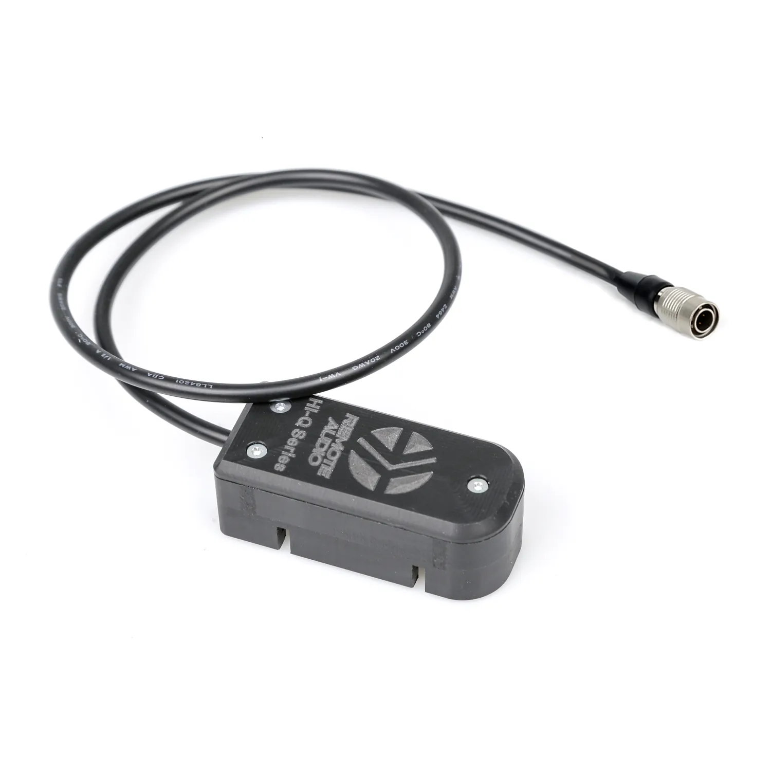 Remote Audio Hi-Q Battery Cup - Hirose: Hi-Q battery cup with its 4-pin Hirose cable.