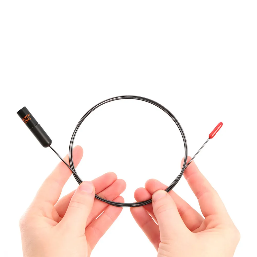 Remote Audio Lav Snake: Lav Snake coiled in two hands.