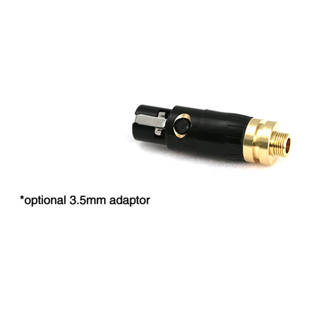 Remote Audio Lav Snake: The optional 3.5 mm adapter, sold separately.