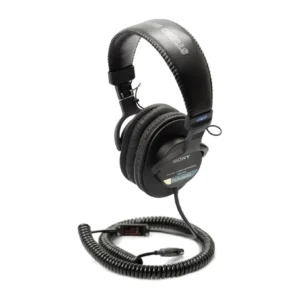 Remote Audio MDR7506ILS-S Talkback Headset, In-Line Mic (Straight): A modified MDR-7506 headset with its in-line mic cable.