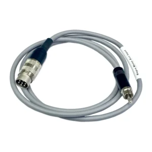 Remote Audio NAGMI6R Mono Nagra RCA to Tuchel Input Cable, 56k: The cable with its 6-pin Tuchel and RCA plug.