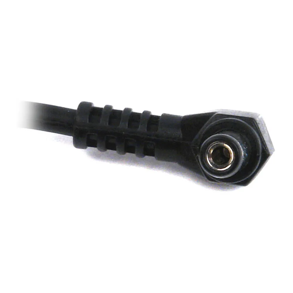 Remote Audio NPADCL33Y NP-1 DC Battery Adapter: A right-angle coaxial plug up close.