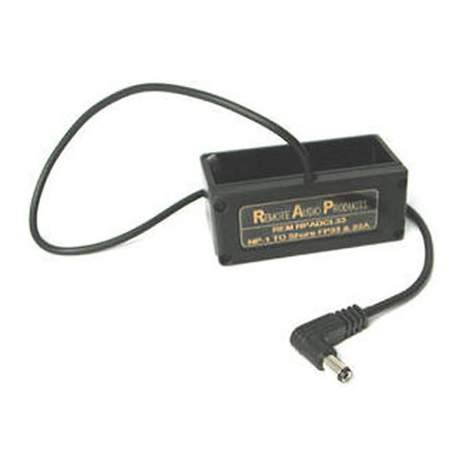 Remote Audio NPADCL33 NP-1 DC Battery Adapter: The NP-1 battery cup with its cable and right-angle S760 plug.