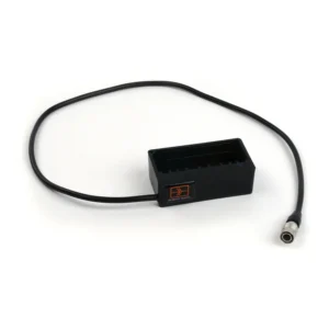 Remote Audio NPADCSQN NP-1 to 4-Pin Hirose Battery Adapter: The NP-1 cup and its 4-pin Hirose cable.