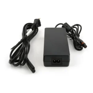 Remote Audio PS12VBDS 12V Power Supply for BDS with TA4F: The power supply with its AC cord and TA4F cable.