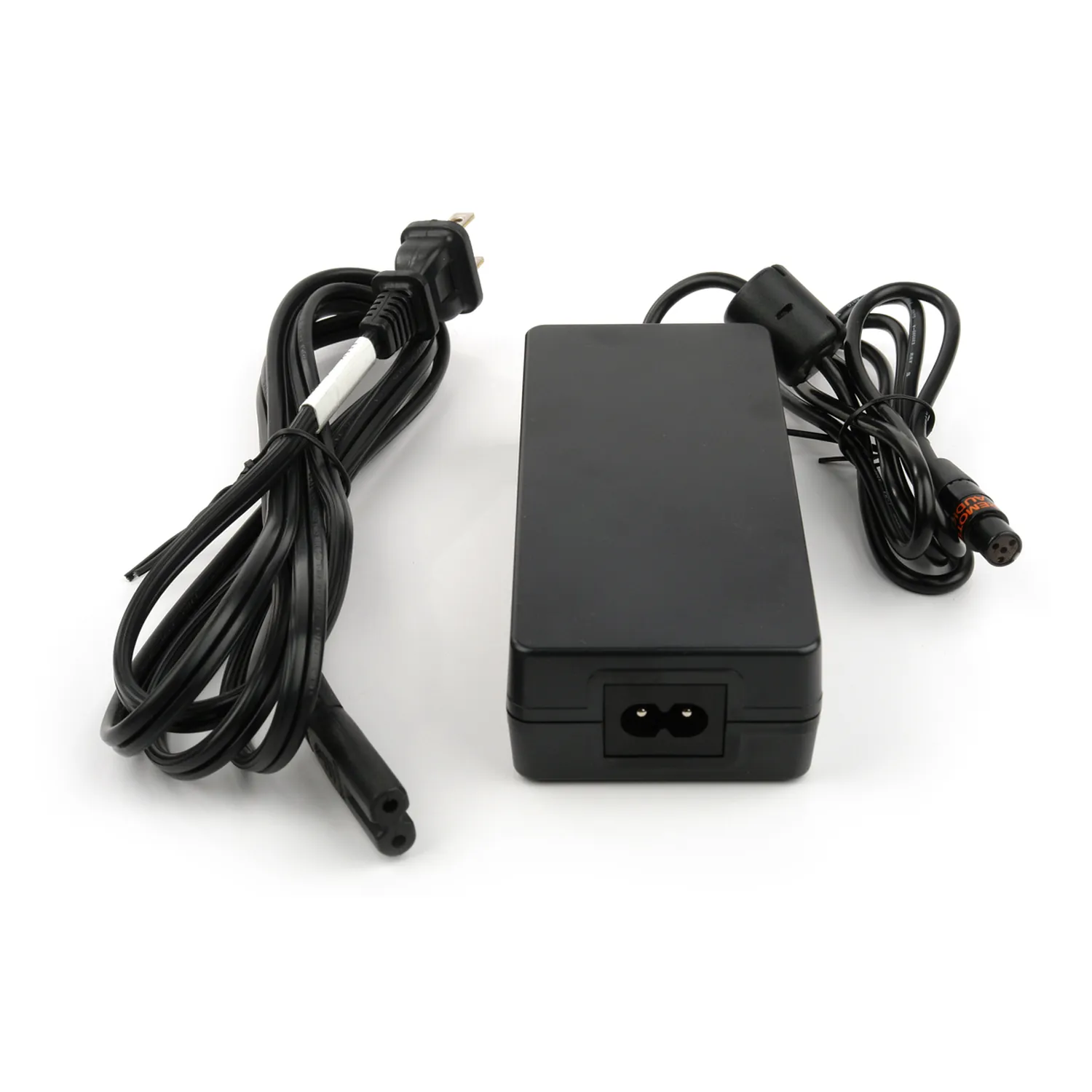 Remote Audio PS12VBDS 12V Power Supply for BDS with TA4F: The power supply with its AC cord and TA4F cable.