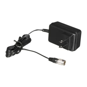 Remote Audio PSSD 12V AC Adapter for Sound Devices with Hirose: The AC adapter with its cord and 4-pin Hirose plug.