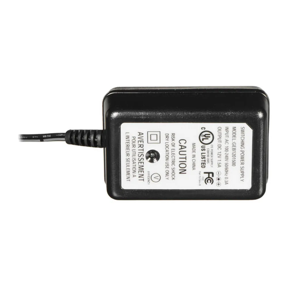 Remote Audio PSSD 12V AC Adapter for Sound Devices with Hirose: The adapter's label side.