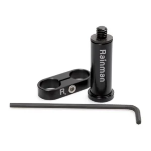 Remote Audio Rainman CB2 Mic Mount Adapter with Bar (2 in): The mic bar and flange with a hex key.
