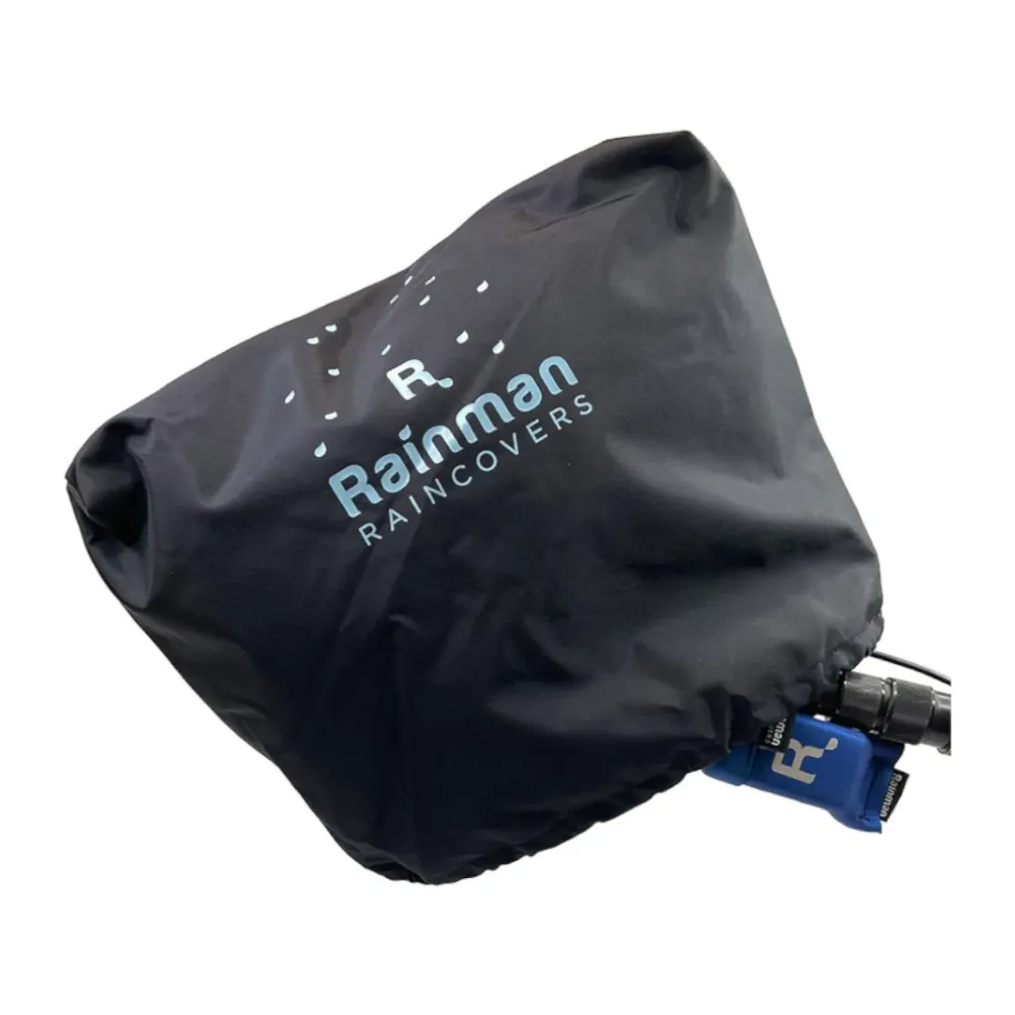Remote Audio Rainman RMANK2 Raincover with Hood: The waterproof hood over the Rainman on a boom.
