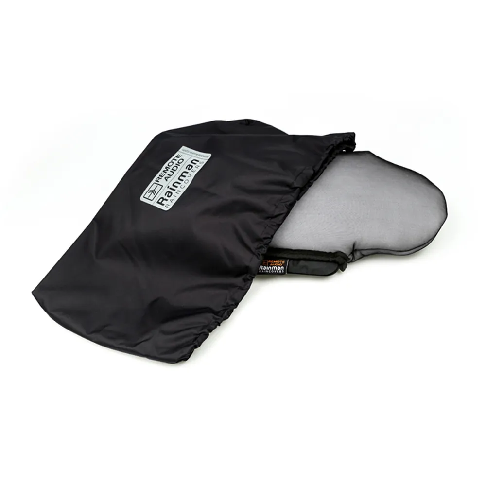 Remote Audio Rainman RMANK4 Raincover with Waterproof Hood: Rainman rain cover with its label.