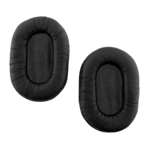 Remote Audio Replacement Ear Pads for Sony MDR-7506 (Pair): the two black cushions face up, with the fabric centers that sit over the drivers.
