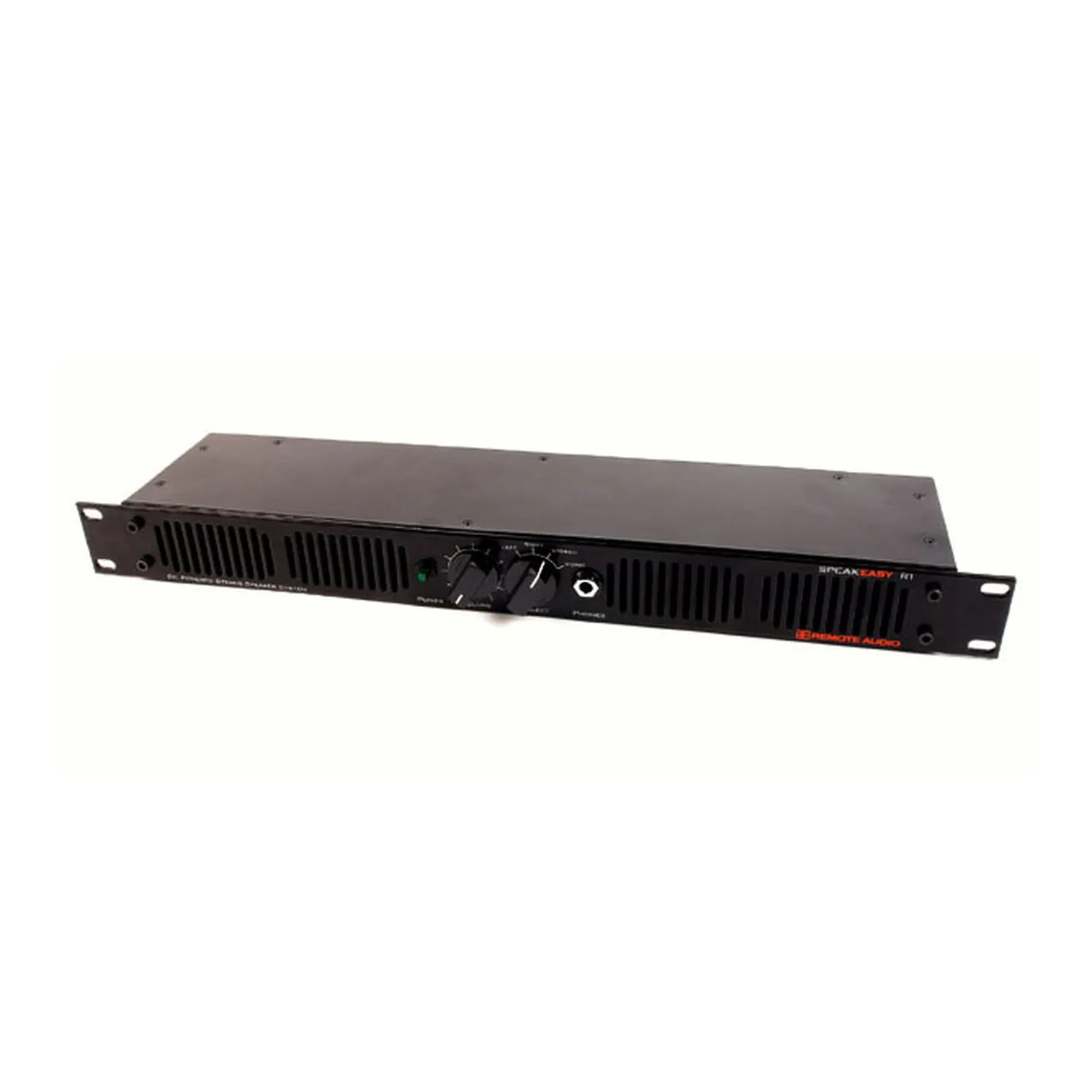 Remote Audio SpeakEasy R1 Rack-Mount Stereo Speaker System: SpeakEasy R1 rack unit from the front.