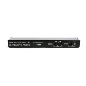 Remote Audio SpeakEasy R1 Rack-Mount Stereo Speaker System: The full front panel with its badge.