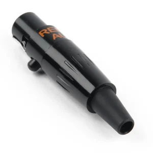 Remote Audio TA3F-B 3-Pin TA Mini-XLR Female Connector: The black 3-pin TA female connector.
