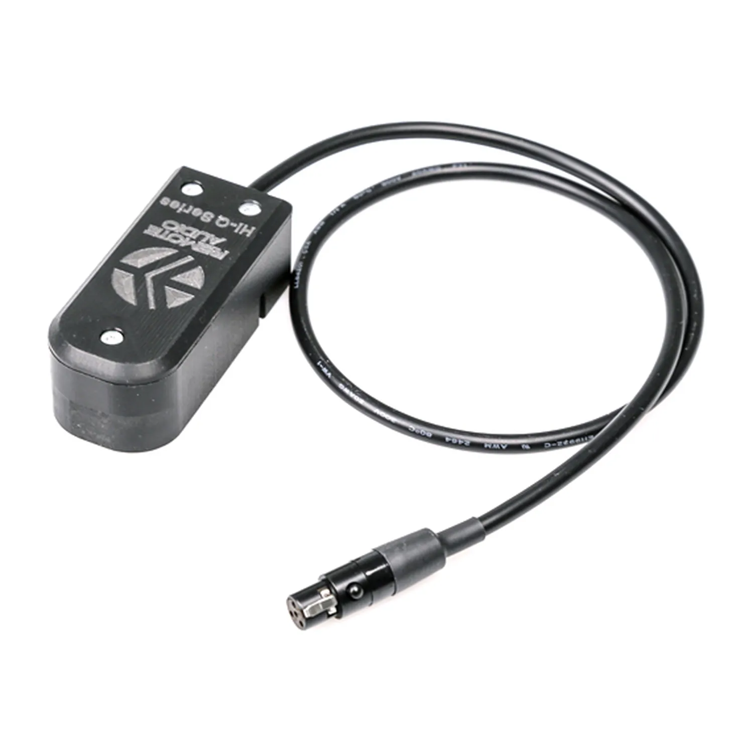 Remote Audio Hi-Q Battery Cup: Hi-Q battery cup with its TA4F cable.