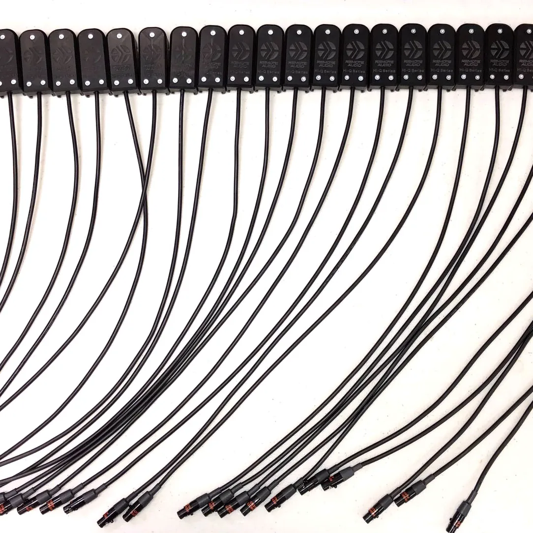Remote Audio Hi-Q Battery Cup: A row of Hi-Q battery cups.