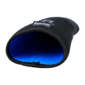 Remote Audio Rainman Neoprene Wrist Cuffs: A cuff opened to show its lining.