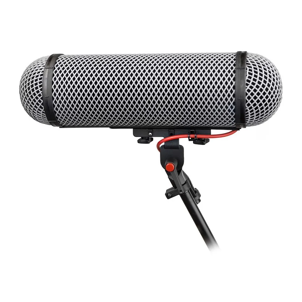 Rycote Windshield Kit 416 for Sennheiser MKH 416: The basket windshield from the side.