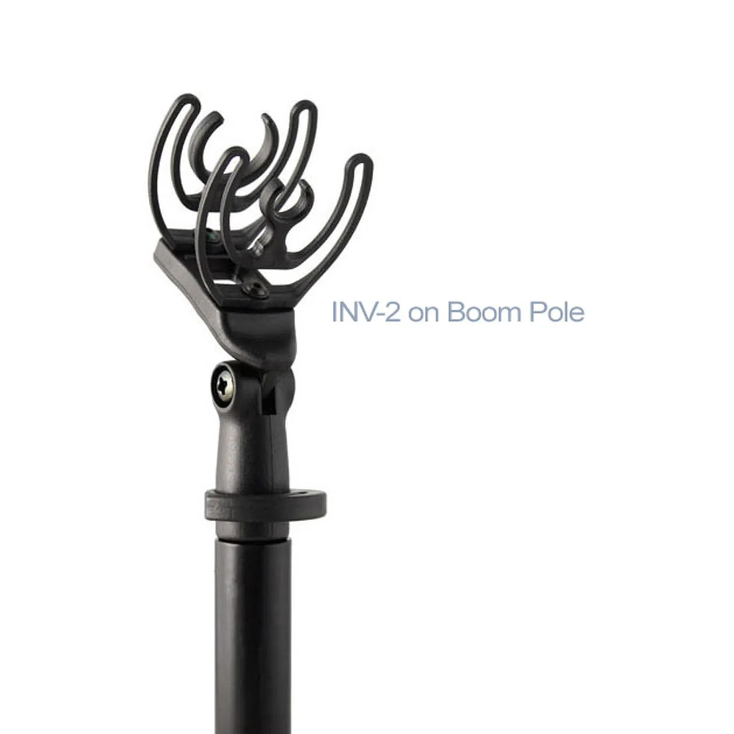 Rycote InVision Shock Mount - INV-2: INV-2 on a boom pole.