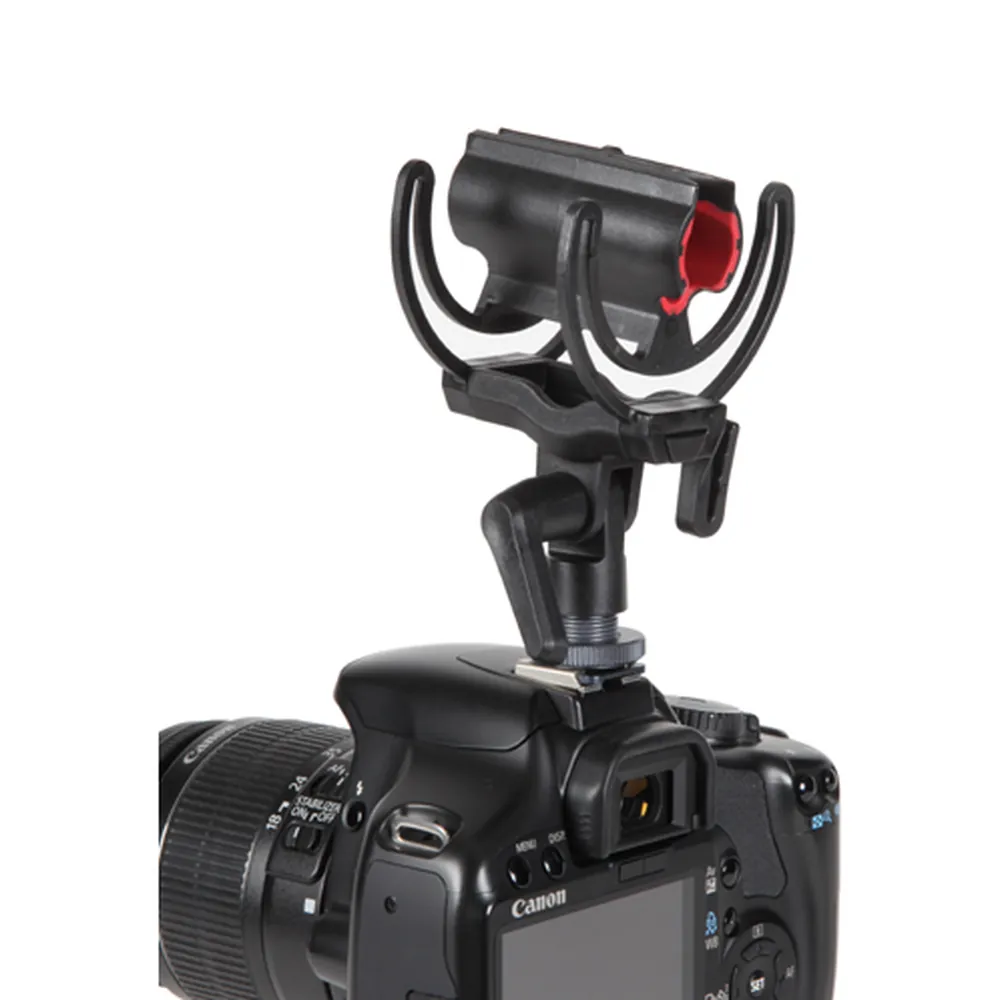 Rycote InVision On-Camera Shock Mount: The mount on a camera hot shoe.