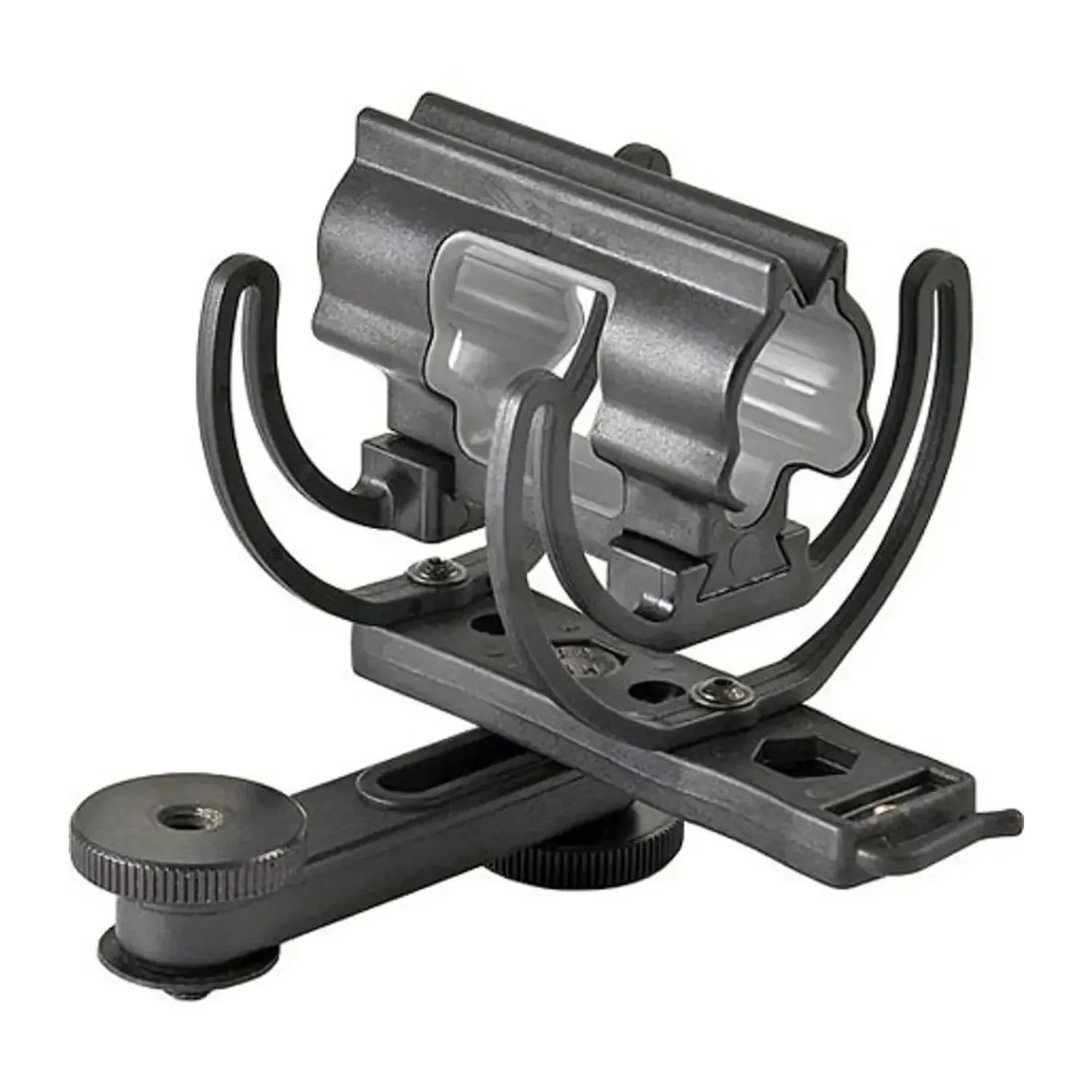 Rycote InVision Video Adapter for Cameras with 1/4" Thread: The InVision Video mount with its Duo-Lyre cradle and swivel base.