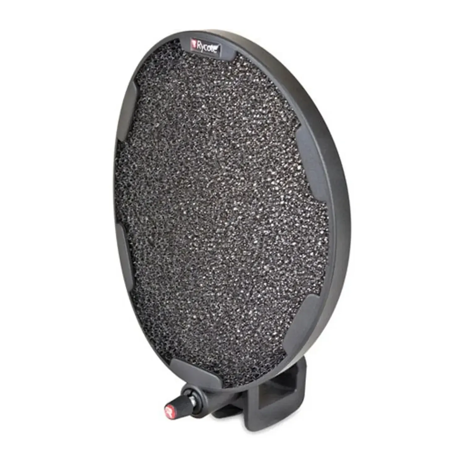Rycote InVision Universal Pop Filter: The InVision Universal Pop Filter with its foam screen.